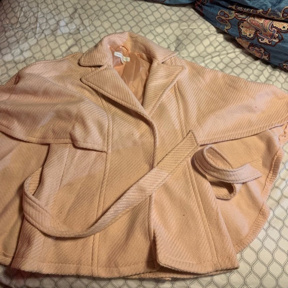 Textured houndstooth cape coat - Picture 3 of 3